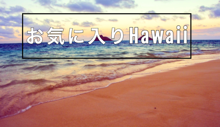 お気に入りHawaii